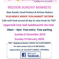 the Samantha Jones Trust indoor Sunday Market at Uppermill Civic Hall