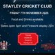 Stayley Cricket Club Fireworks Display Event Title Pic