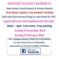 the Samantha Jones Trust monthly indoor market at Uppermill Civic Hall