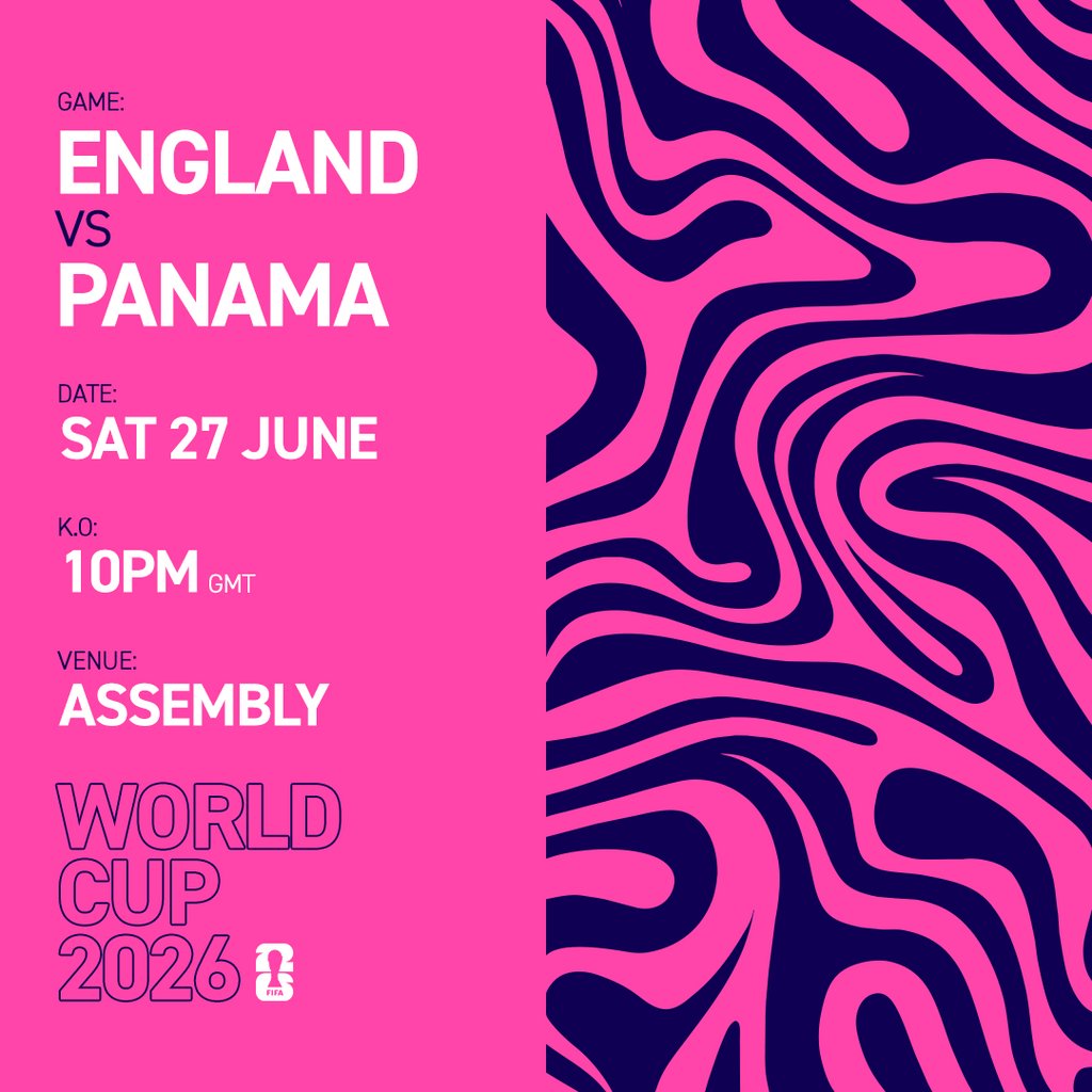 ENGLAND vs PANAMA Sat 27/06/26 [Free Entry Ticket]