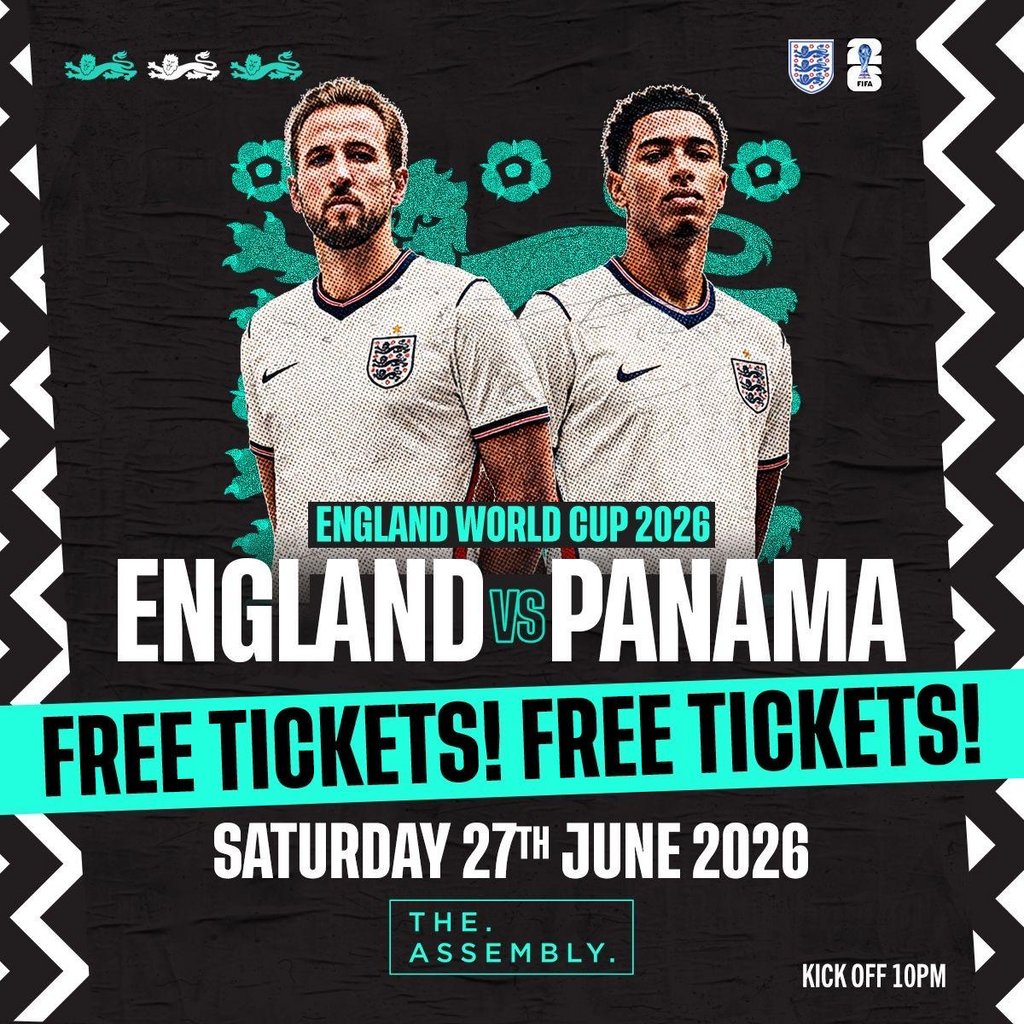 ENGLAND vs PANAMA - ASSEMBLY LEAMINGTON [Free Entry Ticket]