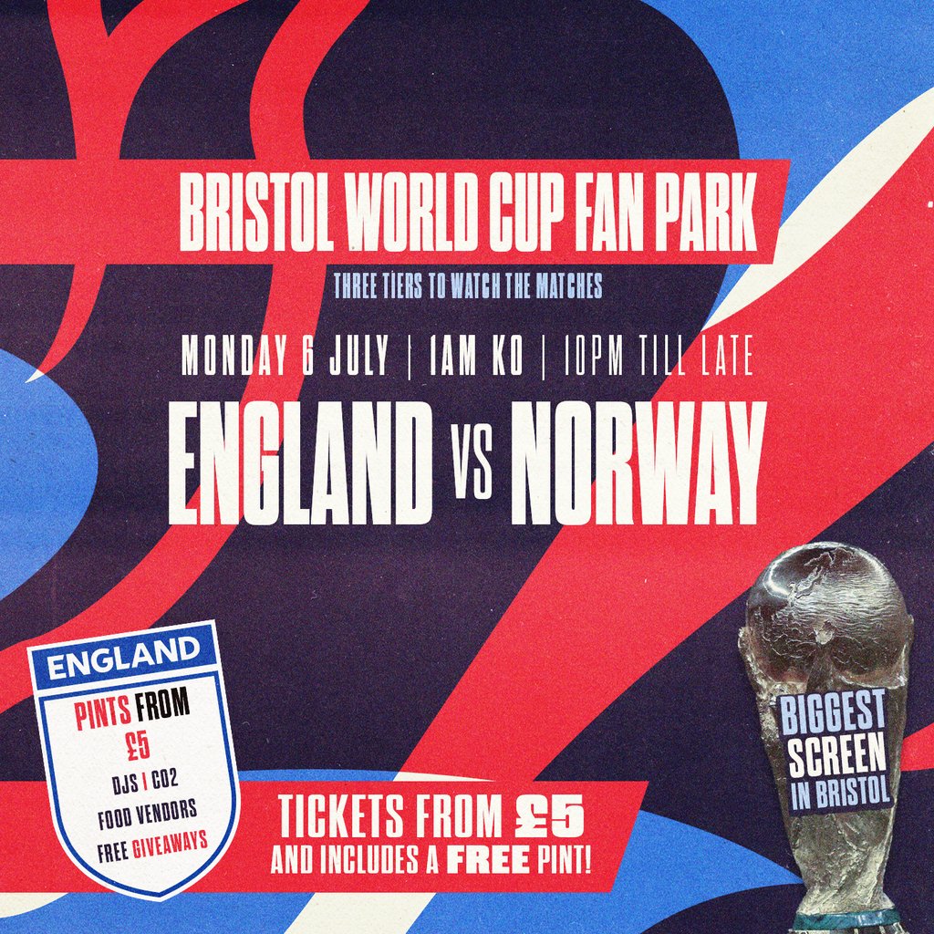 Bristol World Cup Fan Park - England vs Norway!