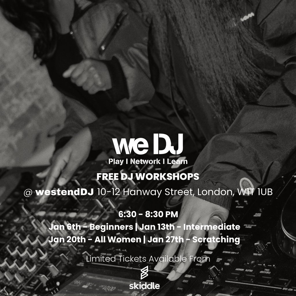 we DJ FREE DJ Workshops In January - Scratching