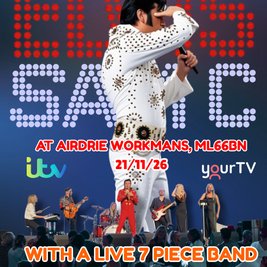 Sam C Elvis with a live 7 piece band BAND: Airdrie