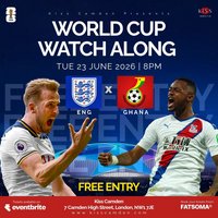 England vs Ghana | FIFA World Cup Watch Along at Kiss Camden