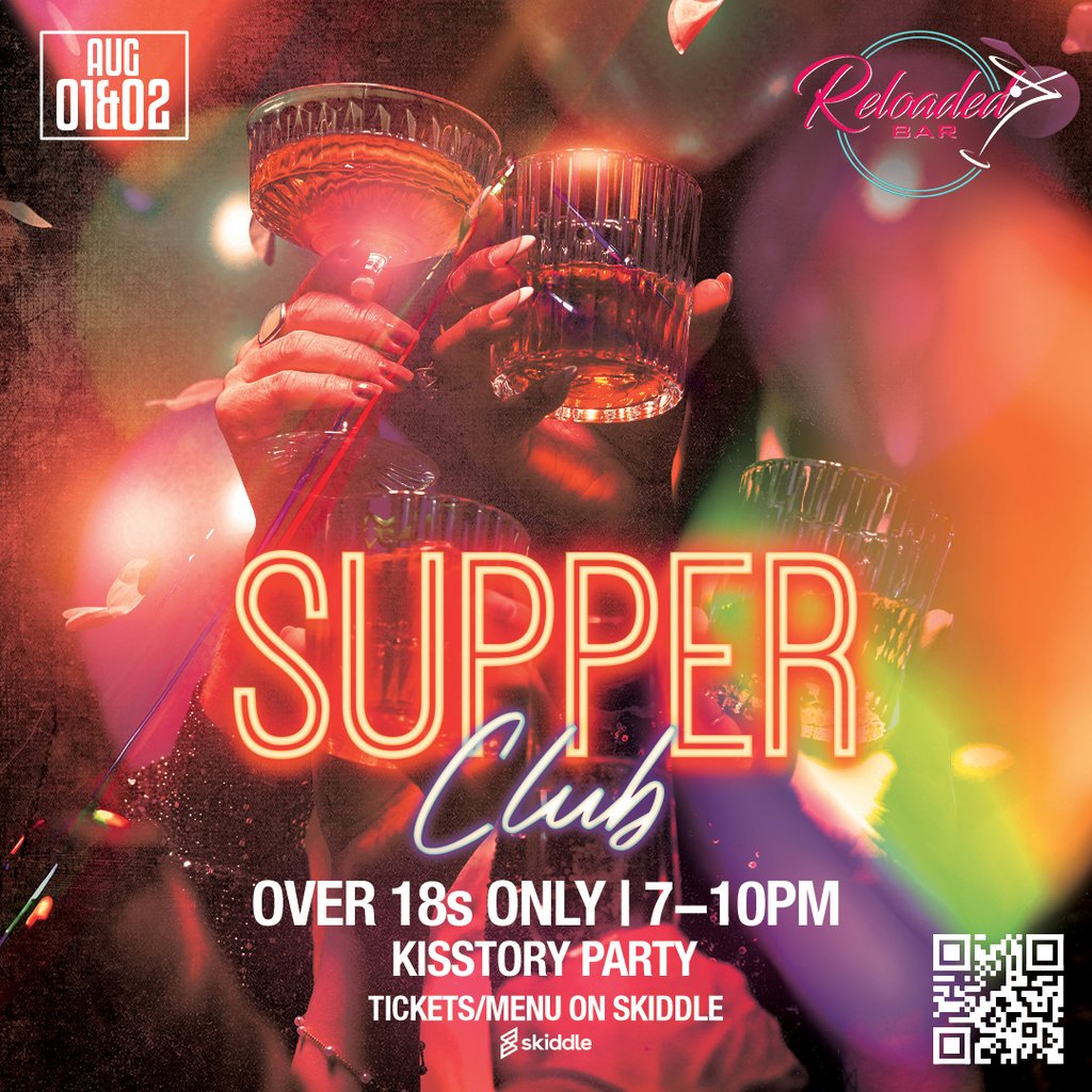 Kisstory Party Supper Club - Friday 1st August 7-10pm, 1 August | Event in Newbury | AllEvents