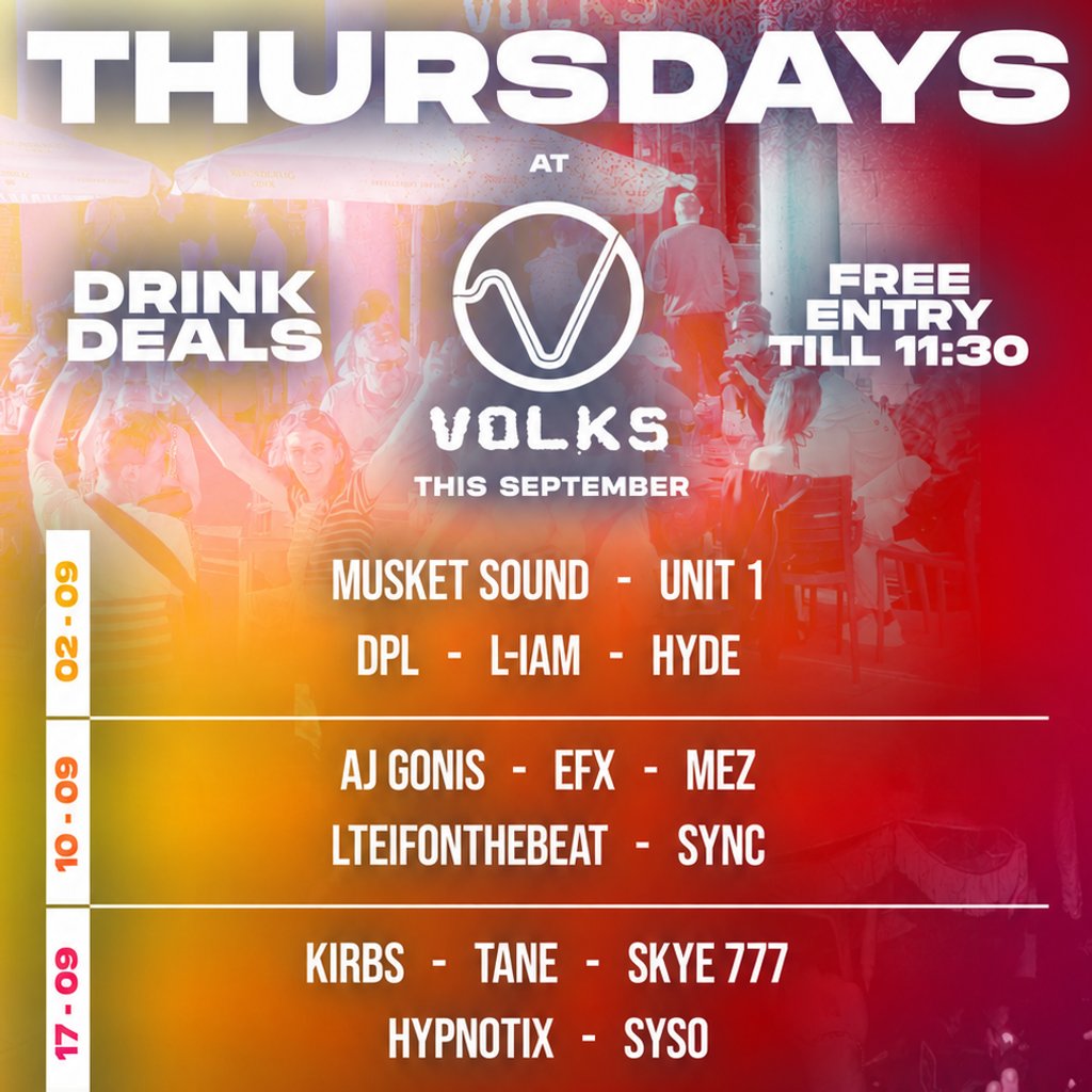 Sabotage Thursdays at The Volks Nightclub, Brighton