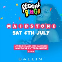 Reggae Bingo - Maidstone - Sat 4th July