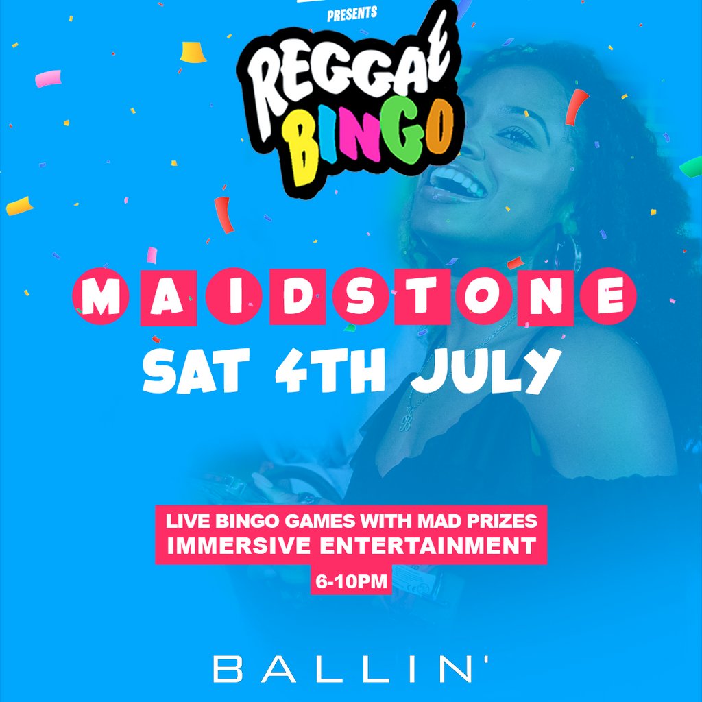 Reggae Bingo - Maidstone - Sat 4th July