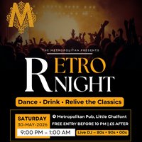 Retro Night At Metropolitan Pub, Little Chalfont at Metropolitan Pub, Little Chalfont