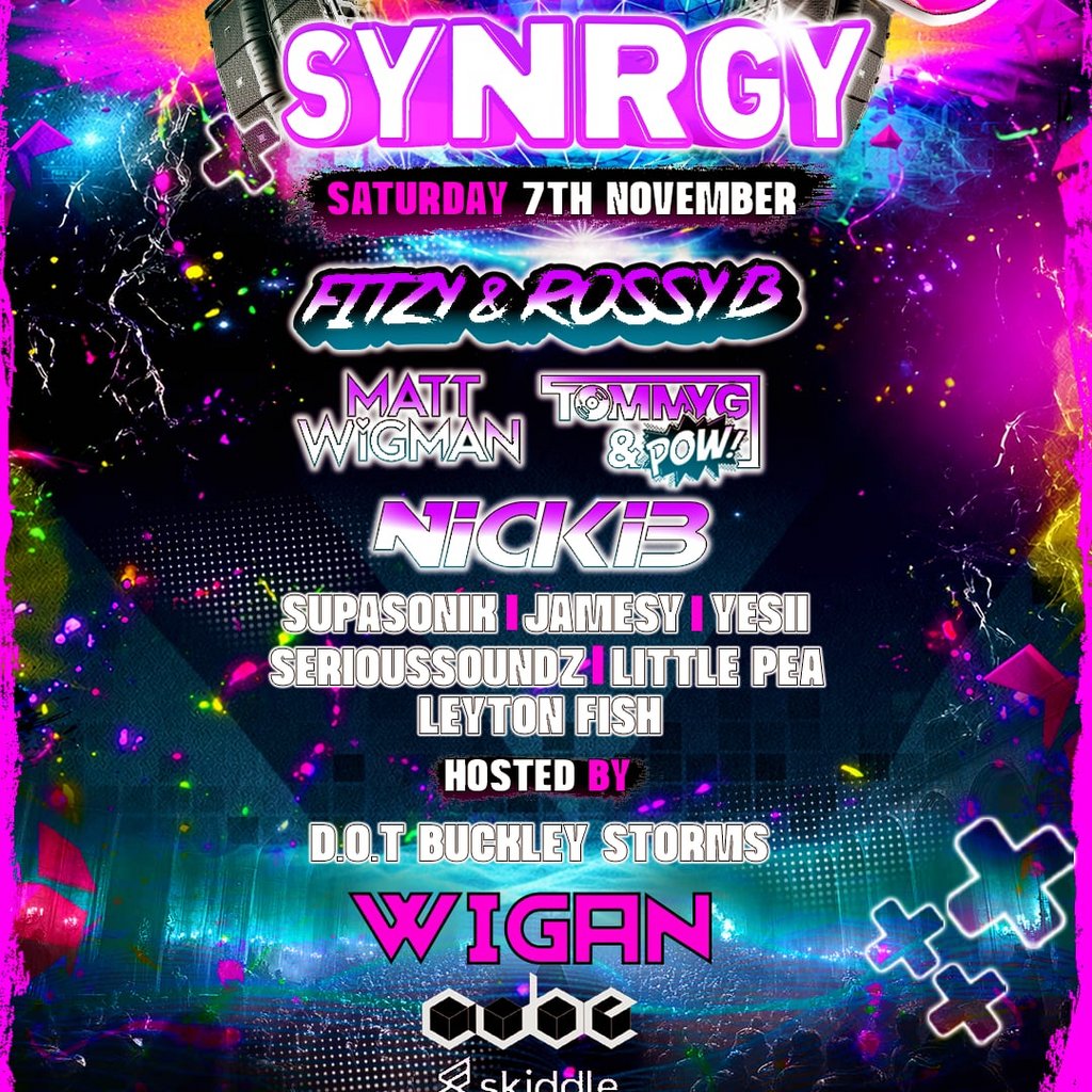 Synrgy Launch Night at Cube Nightclub Wigan, Wigan