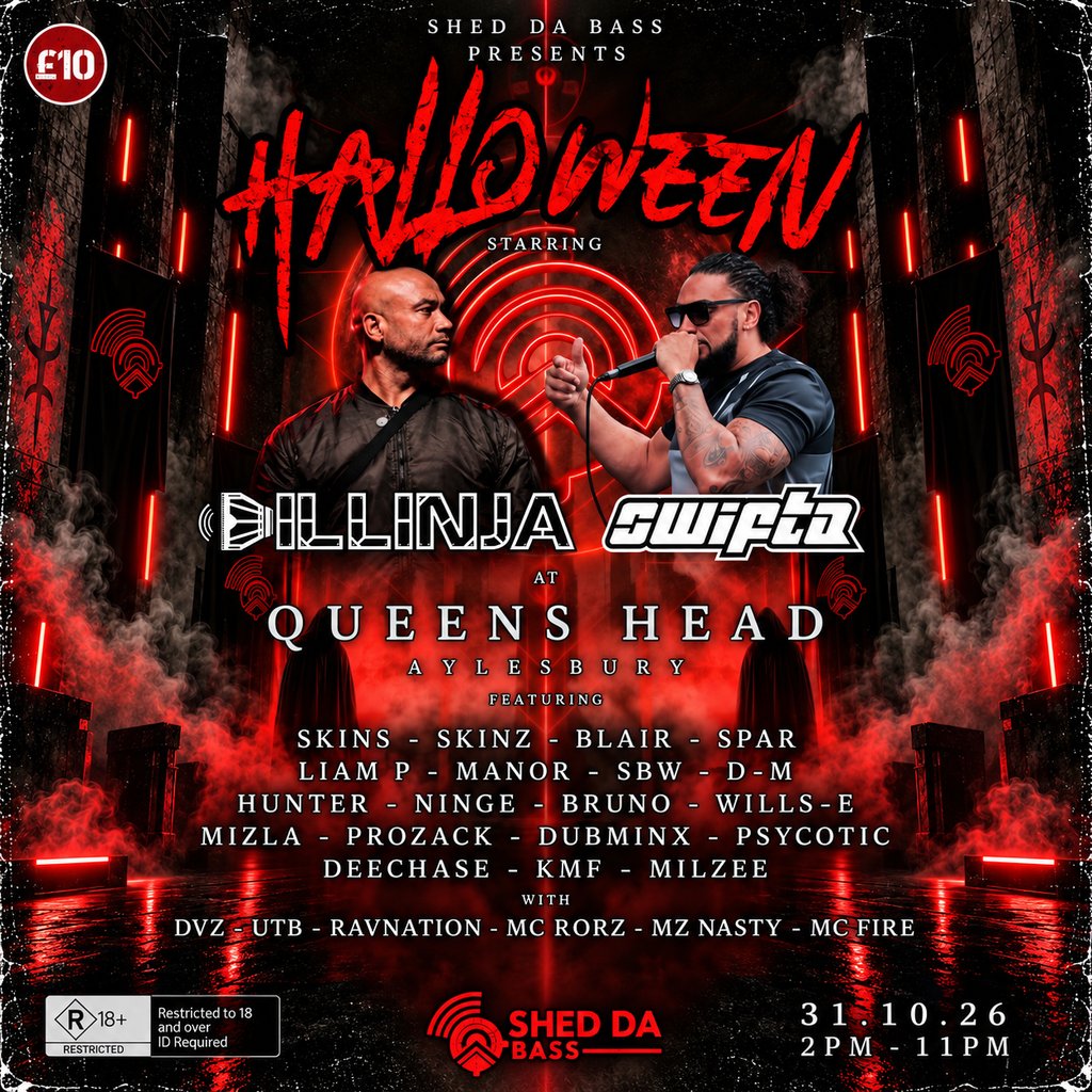 Shed Da Bass Halloween Outdoor Special at Queens Head Pub, Aylesbury