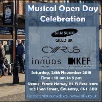 Musical Open Day Event at Frank Harvey HiFix