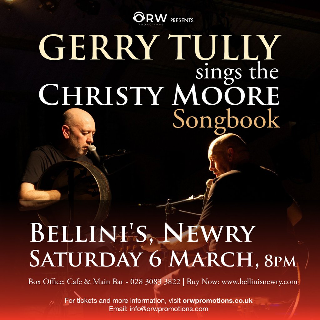 Gerry Tully Sings the Christy Moore Songbook - Newry at Bellini's Newry, Newry