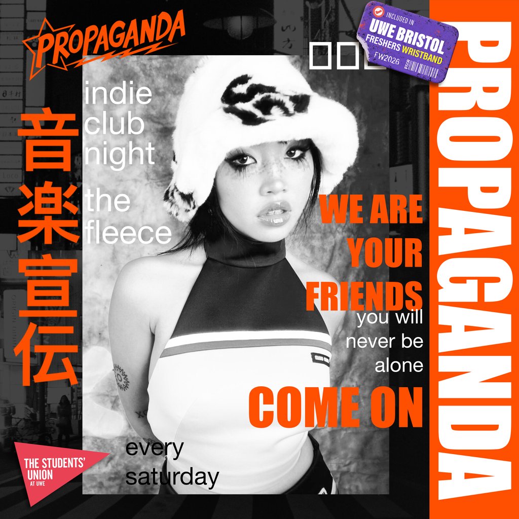 UWE Bristol Official Freshers | Propaganda Indie Party at The Fleece, Bristol