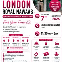Muslim Marriage Events London - 3 Age Groups | 7th November 2026