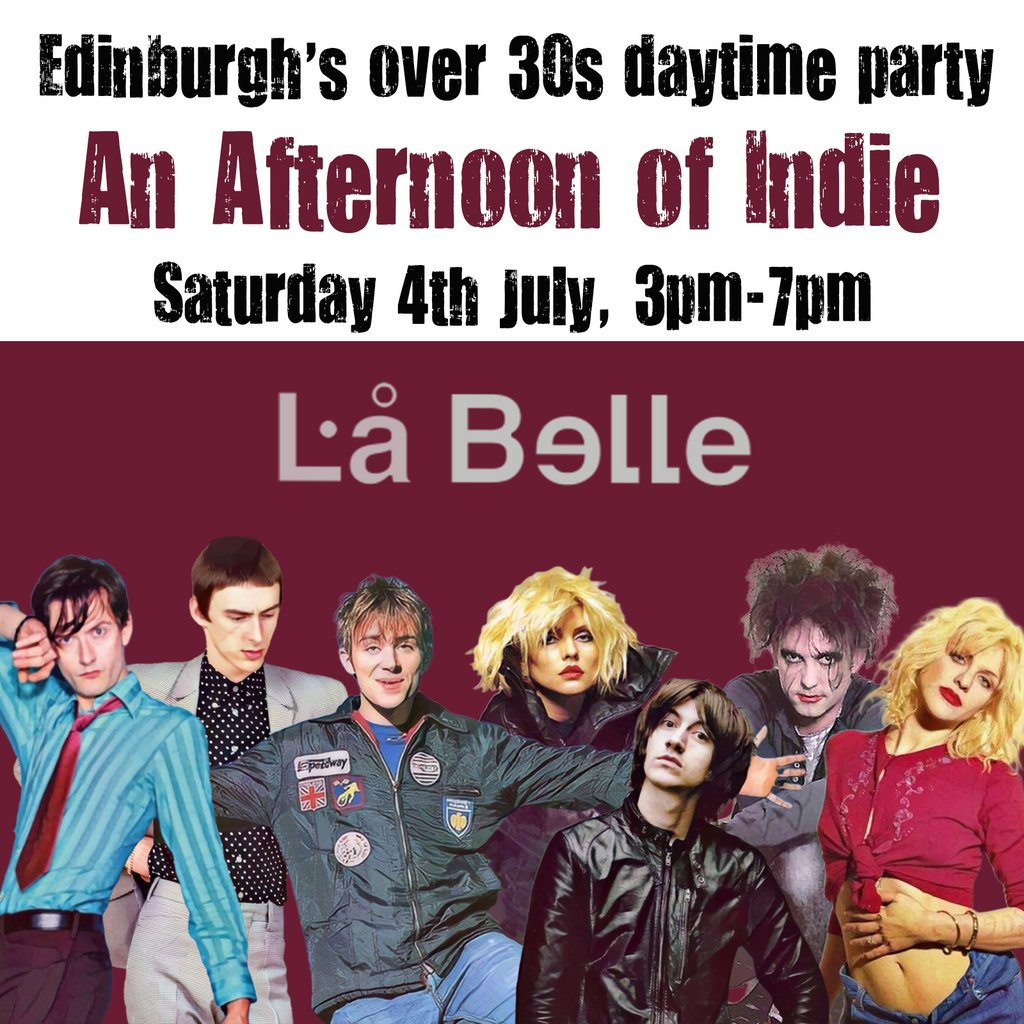 An Afternoon of Indie: EDINBURGH (over 30s), 3pm-7pm *1/3 Sold*