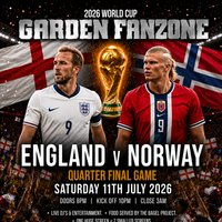 England v Norway - World Cup Quarter Final Live - Garden Fanzone at Nottingham Secret Garden