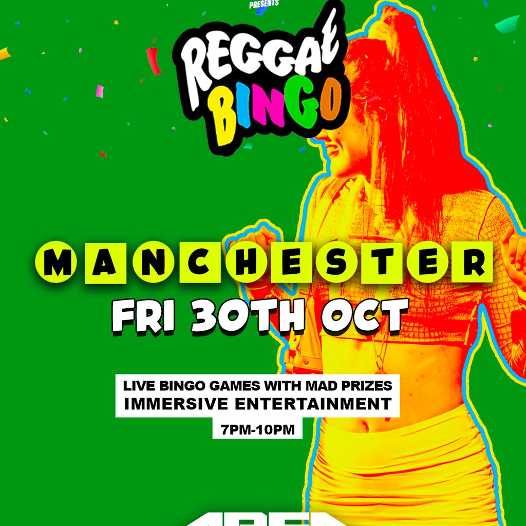 Reggae Bingo - Manchester at Area Manchester, Manchester
