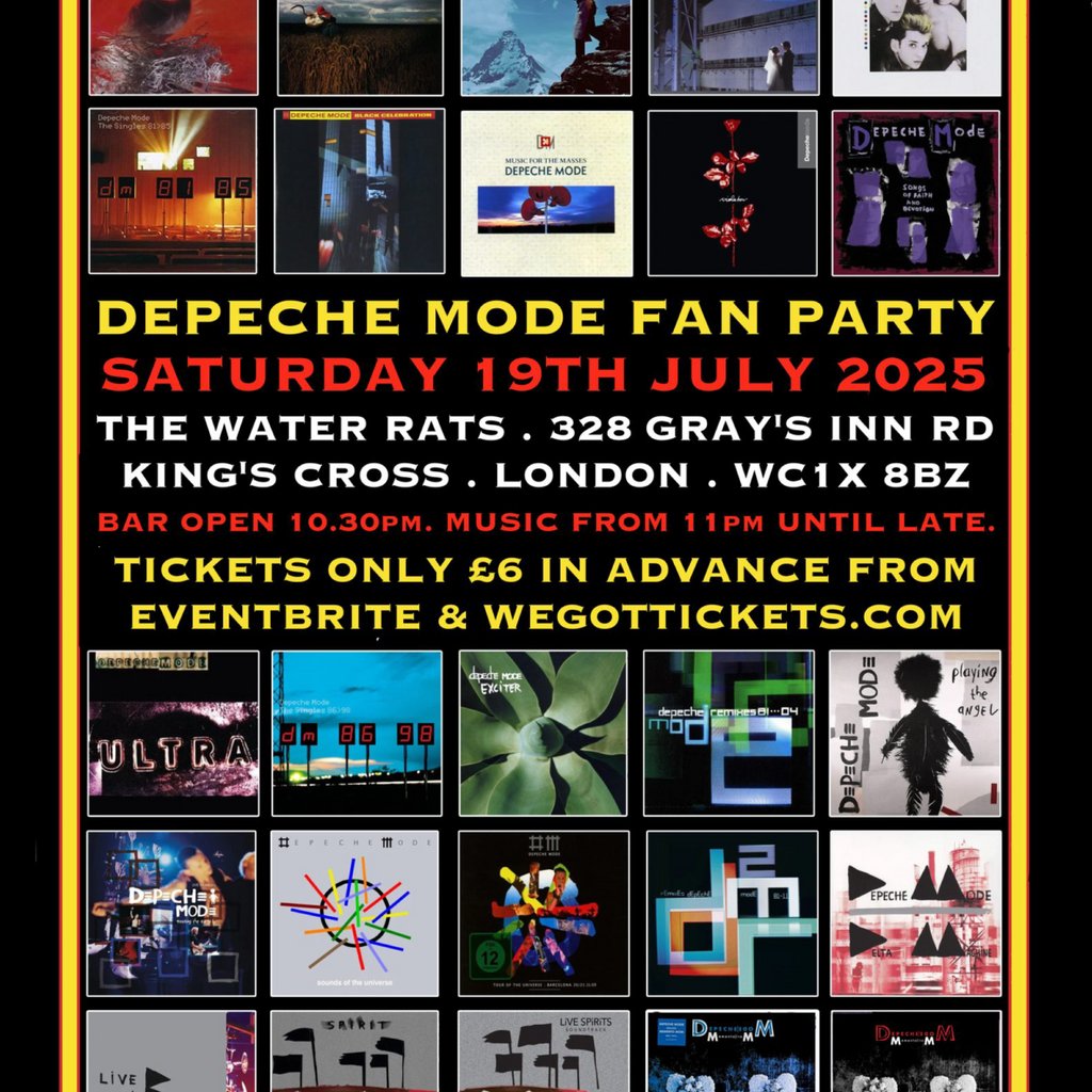 Depeche Mode / Mute Records Fan Party @ The Water Rats, London