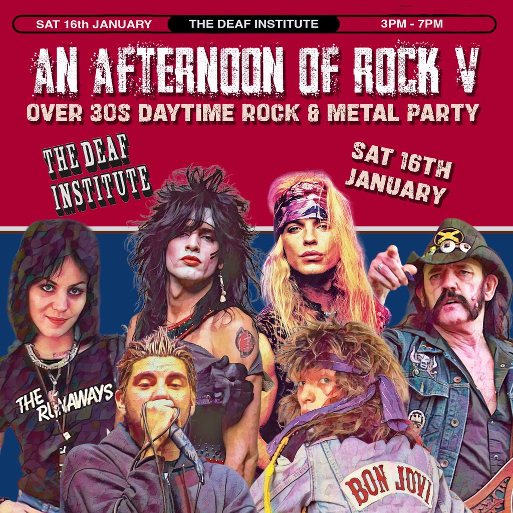 An Afternoon of Rock: MANCHESTER (Over 30s Rock/Metal) 3pm-7pm Image