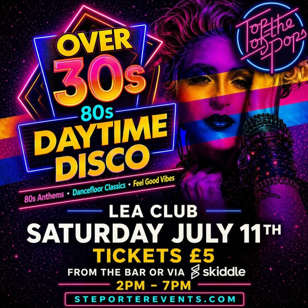 Over 30's DAYTIME Disco