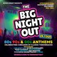 The BIG NIGHT OUT - 80s, 90s v 00s Southport Market Event Title Pic