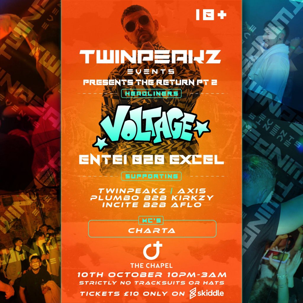 Return Event TwinpeakZ Events Presents VOLTAGE The Return Pt 2 at The Chapel ...