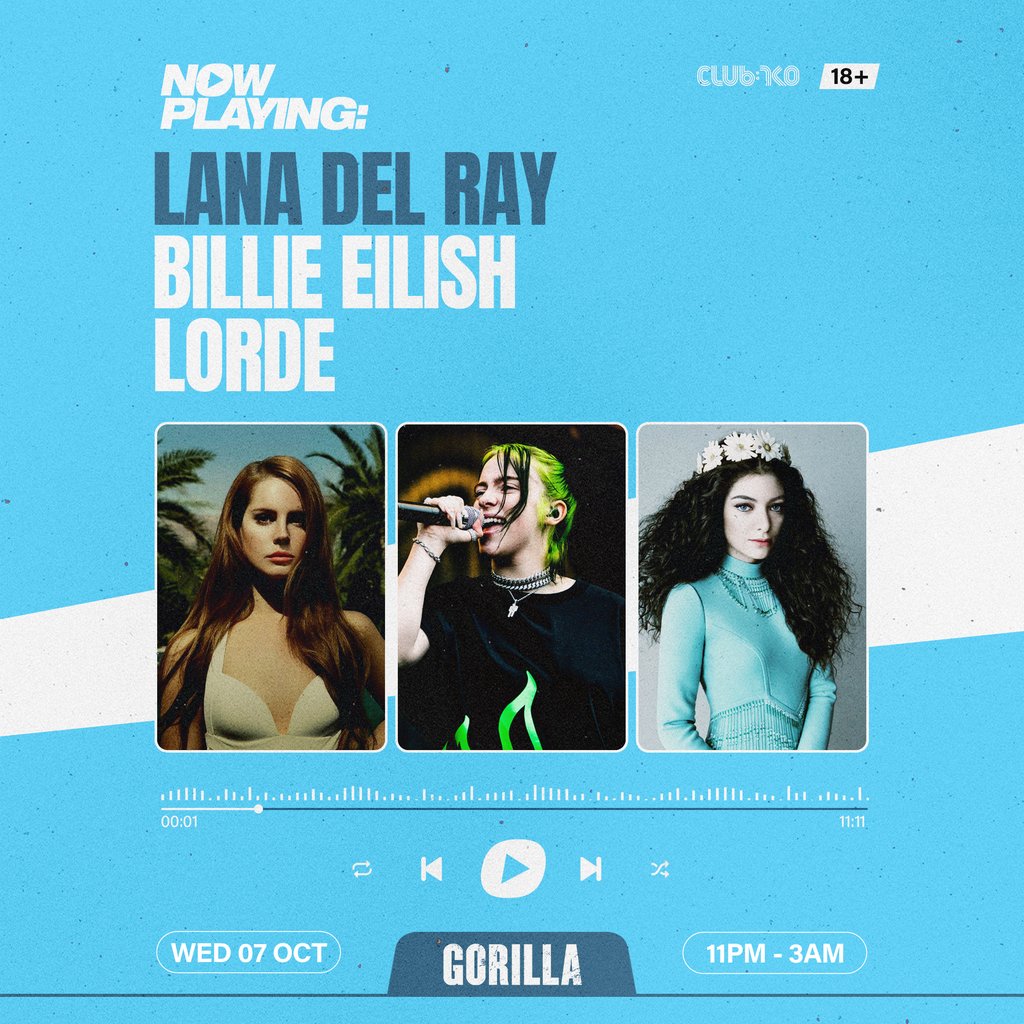NOW PLAYING: Lana Del Ray, Billie Eilish & Lorde at Gorilla, Manchester