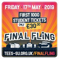 Final Fling 2019 at Teesside University Student Union