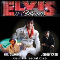 Elvis, Johnny Cash & Neil Diamond at Coundon Social Club