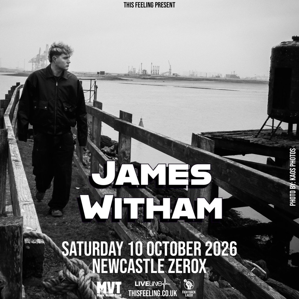 James Witham - Newcastle — gig artwork