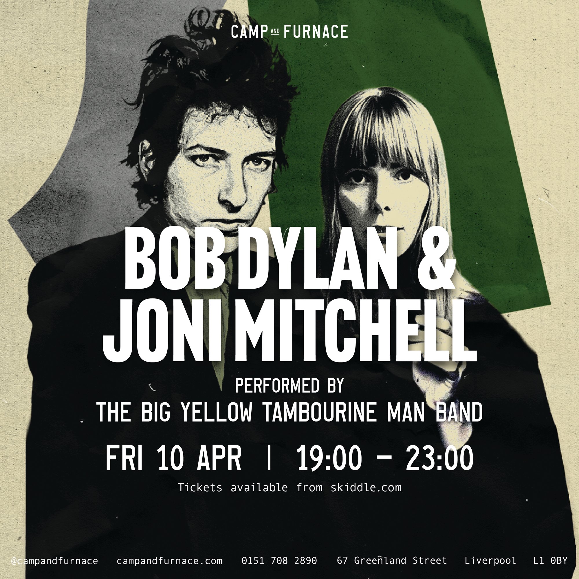 Bob Dylan and Joni Mitchell Tribute | Camp And Furnace Liverpool