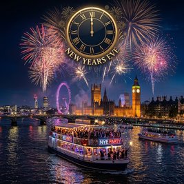 Fireworks on The Thames 2026/27 New Years Eve Boat party