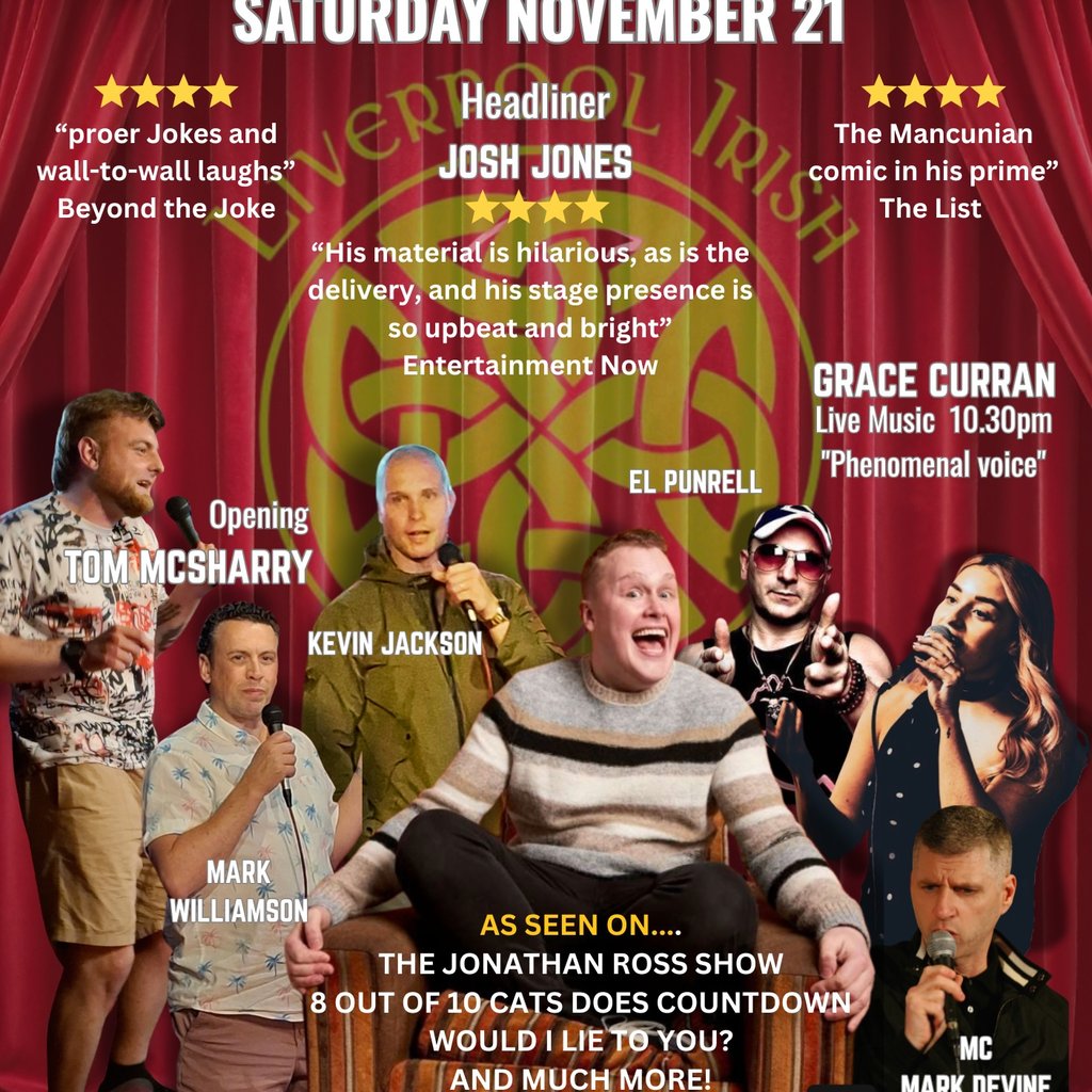 Liverpool's Laughter & Soul Night with headliner Josh Jones