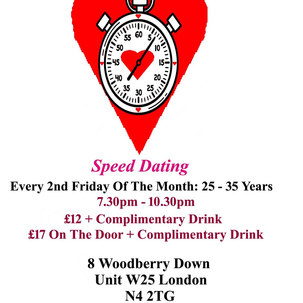 Speed dating 25 - 35 years Fridays at Creativity In Our Hands Suzanne Asphall, London