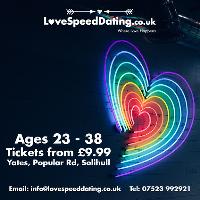 Speed Dating Valentines Special ages 23 - 38 at Yates's Solihull