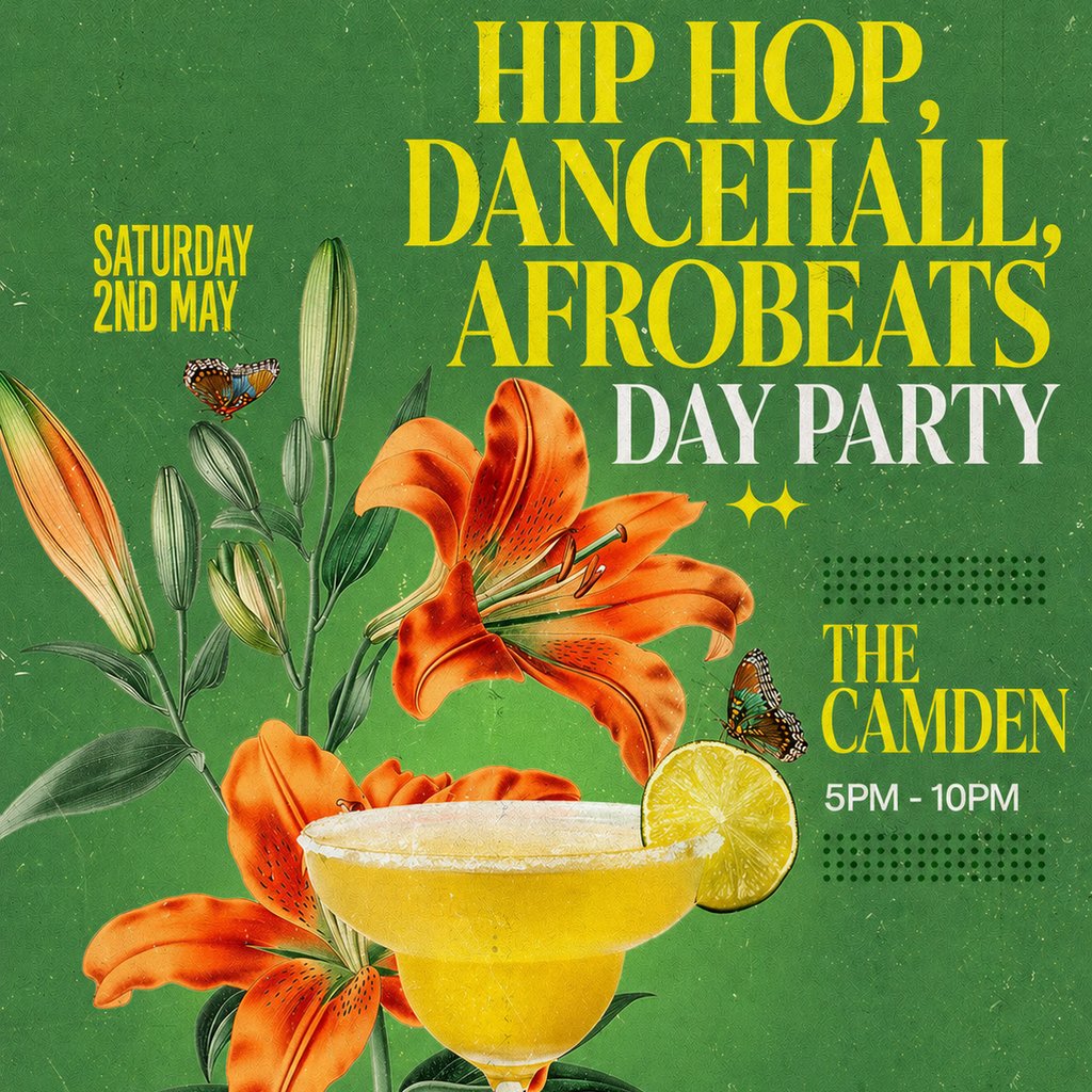 Hip Hop, Dancehall, Afrobeats Day Party (£5 B4 7PM With Ticket)