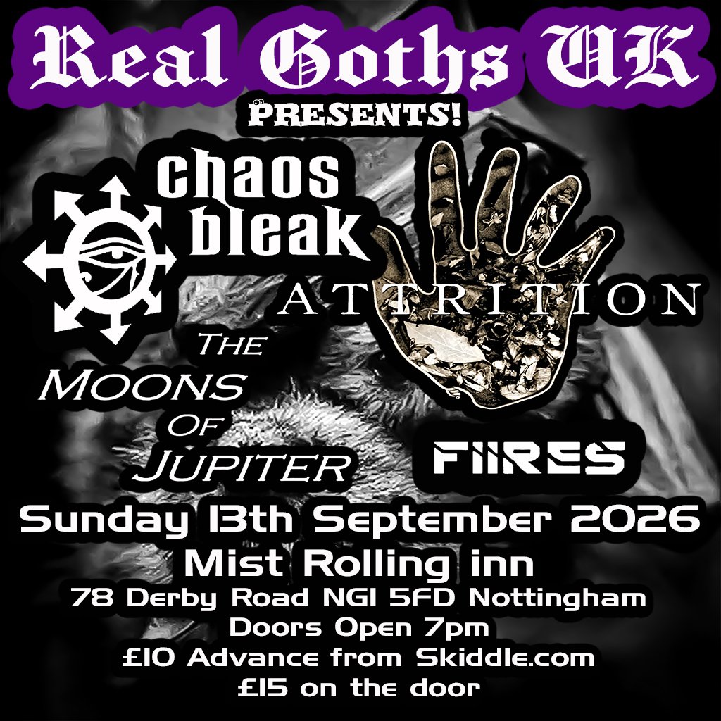 REAL Goths UK presents: Mist Rolling Inn, Nottingham