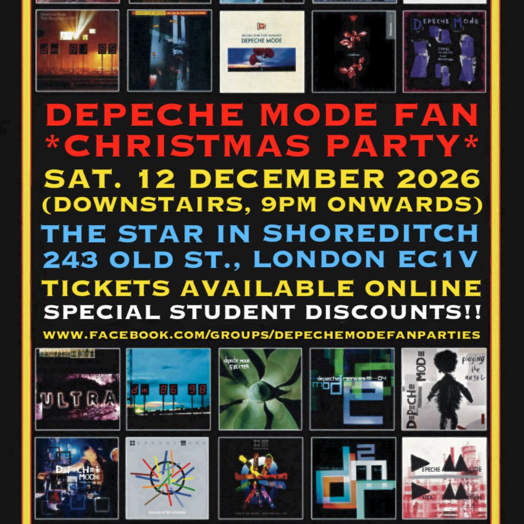 Depeche Mode / Mute Records Fan Christmas Party
