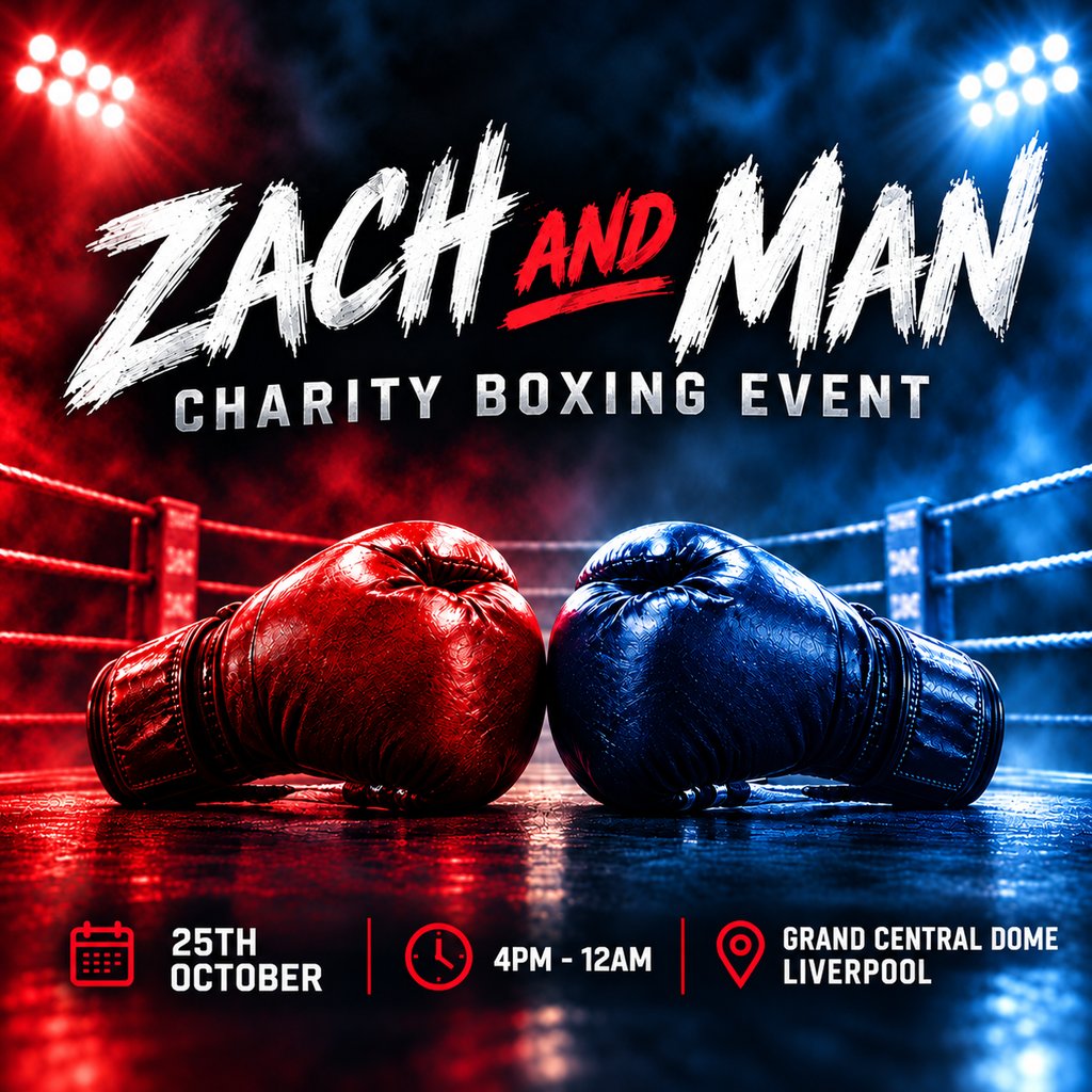 Zach and Man Boxing Charity Night at The Dome At Grand Central Hall, Liverpool