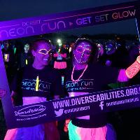 Diverse Abilities Neon Run at Poole Park