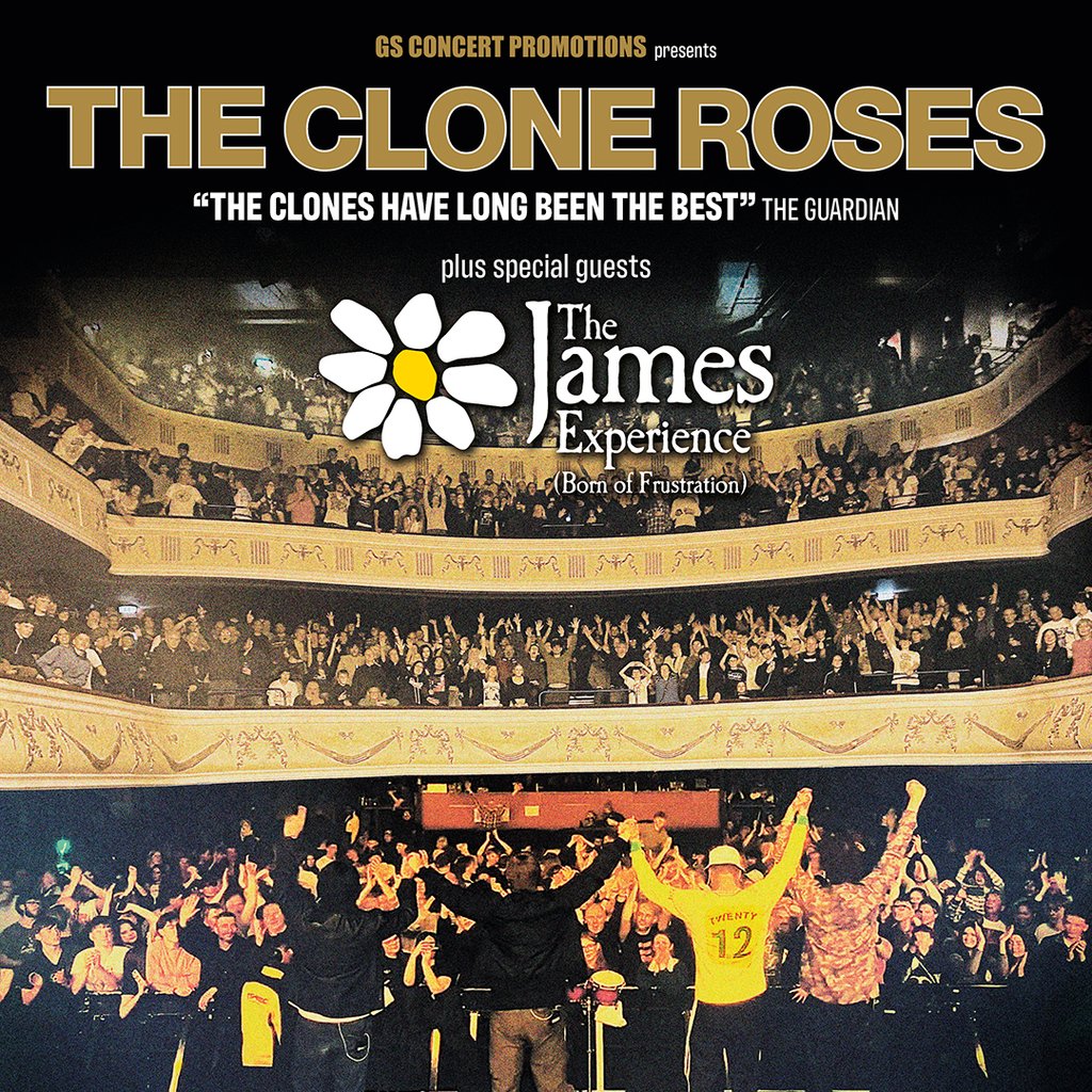 The Clone Roses & The James Experience — gig artwork
