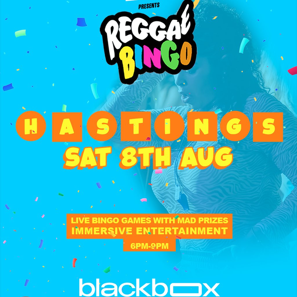 Reggae Bingo - Hastings - Sat 8th Aug