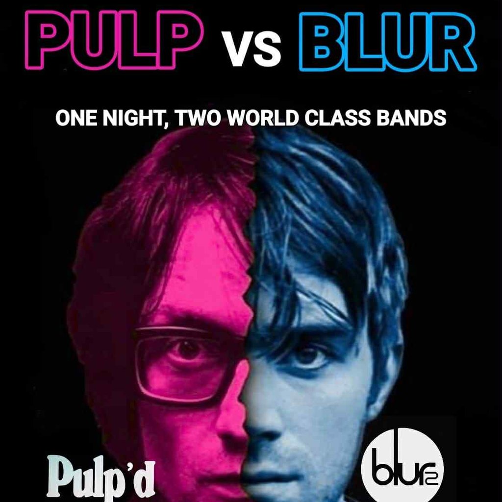 Pulp vs Blur with Pulp'd & Blur2 — gig artwork
