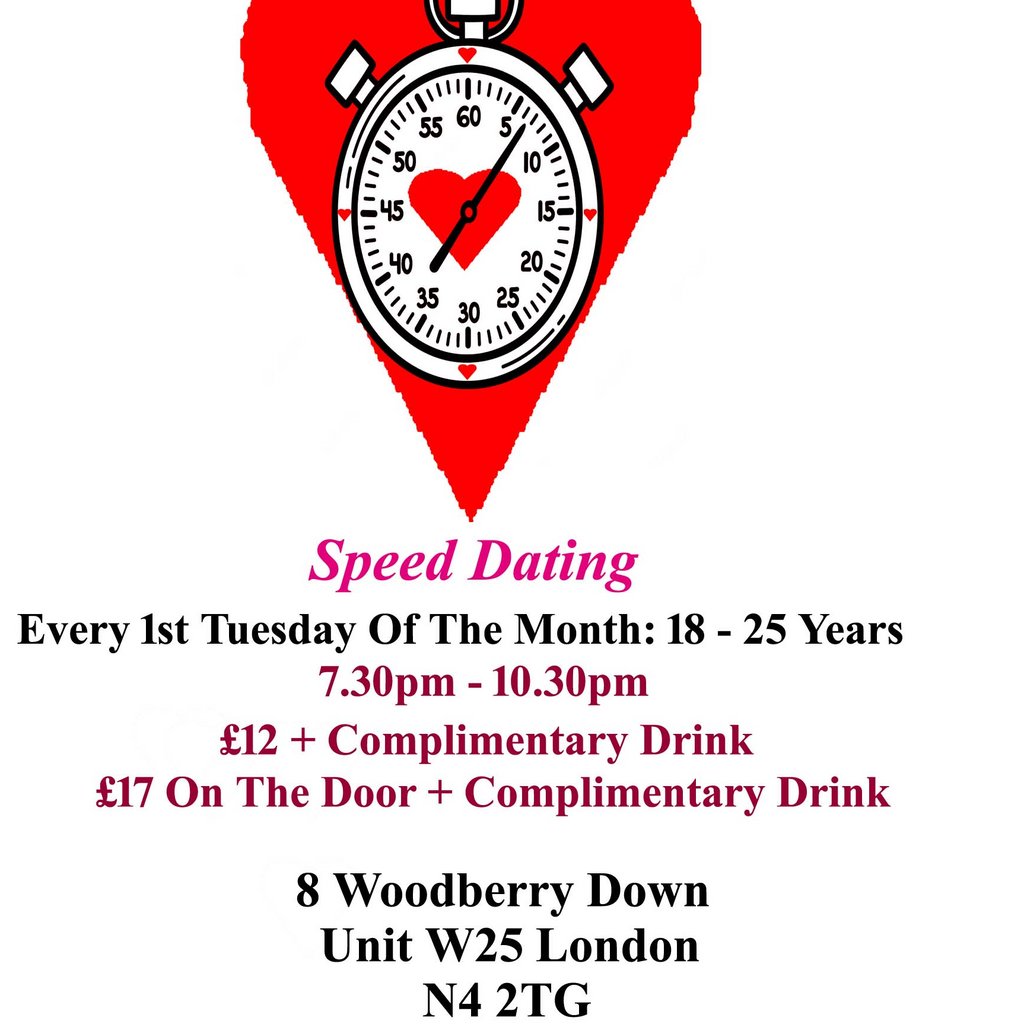 Speed Dating. 18 -  25 years. Tuesdays