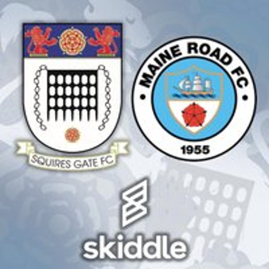 Squires Gate vs Maine Road at Squires Gate Football Club, Blackpool