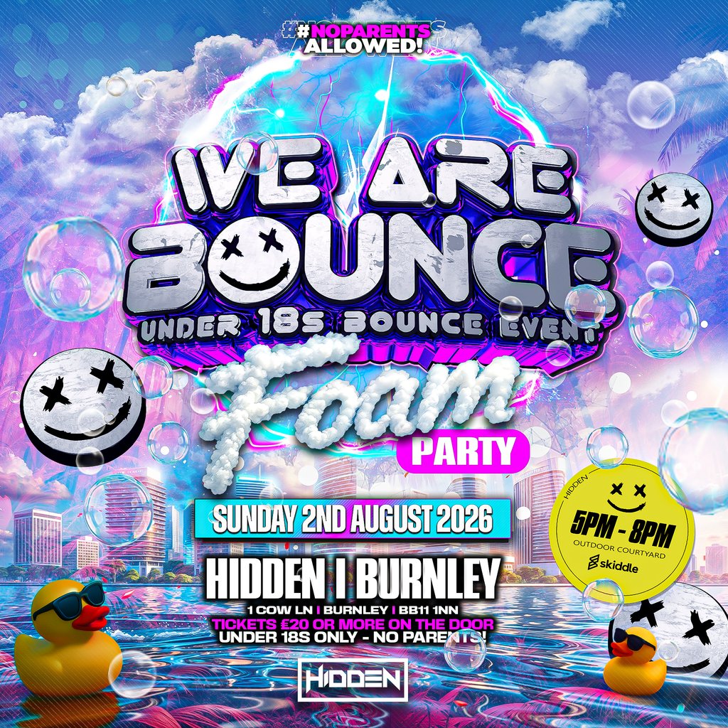 We Are Bounce U18s BURNLEY OUTDOOR FOAM PARTY