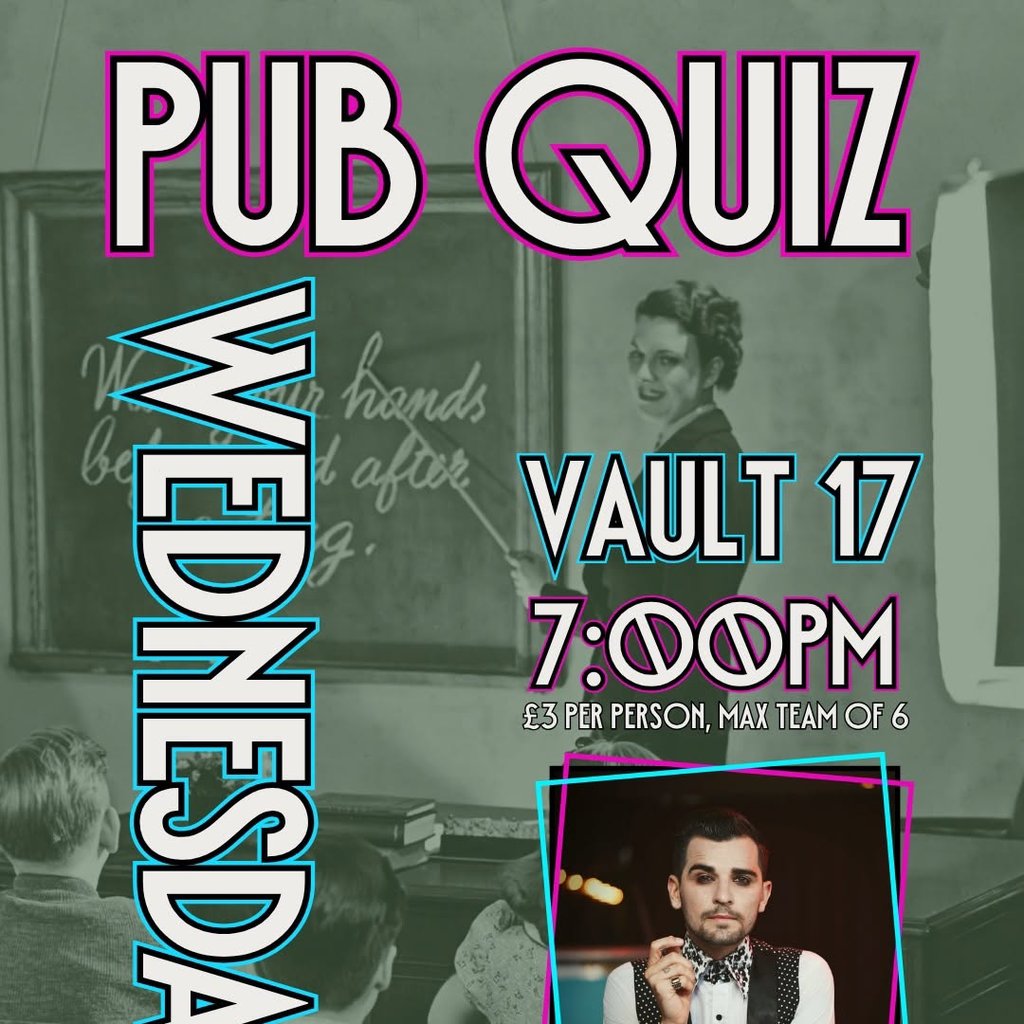 Pub Quiz - Every Wednesday at Vault 17, Chesham