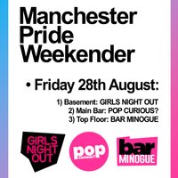 MCR Pride 3 room pop party (Fri 28th Aug) @ Joshua Brooks